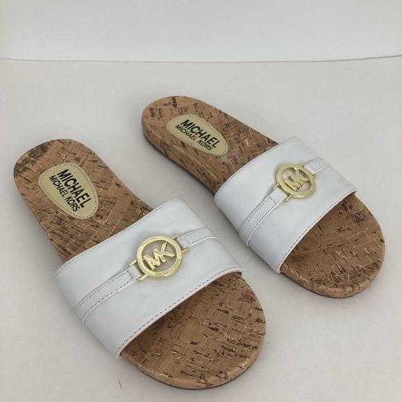 mk slip on sandals